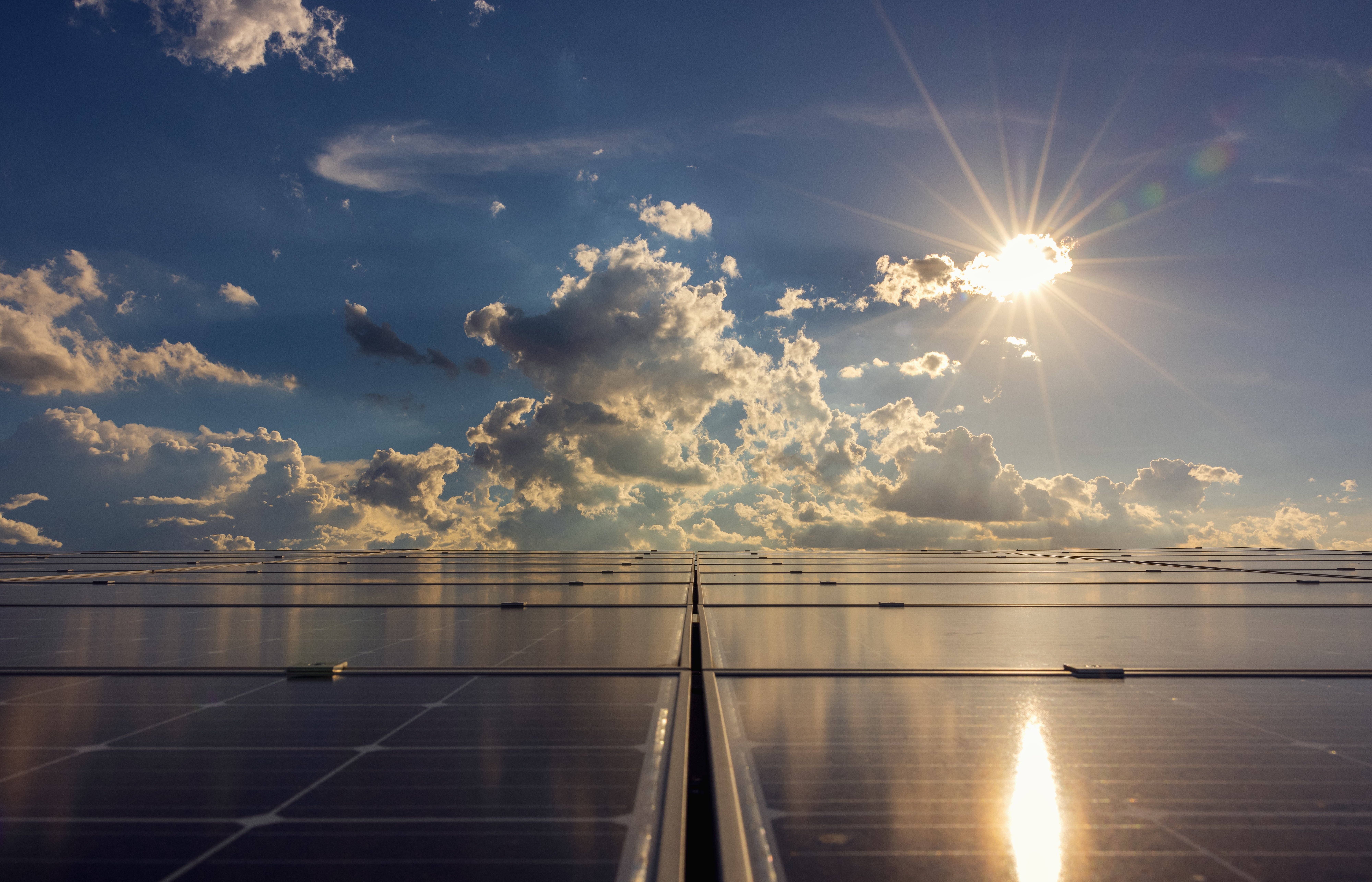 Rooftop solar panels helping reduce energy costs and environmental impact